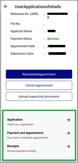 Check Appointment Application