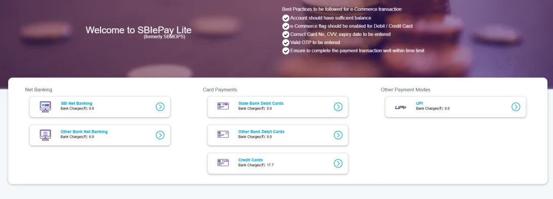 passport Payment page 