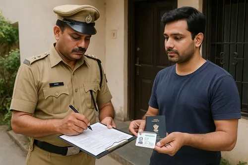 Police verification of passport applicant